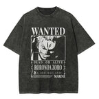One Piece Vintage Black T-Shirt Men'S One-Pi