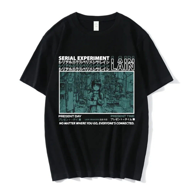 Anime Serial Experiments Lain T-Shirt Men Women Grap