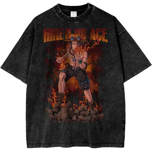 Ouma Pure Cotton One Piece Zoro Portgas D Ace Shirt Anime Ret