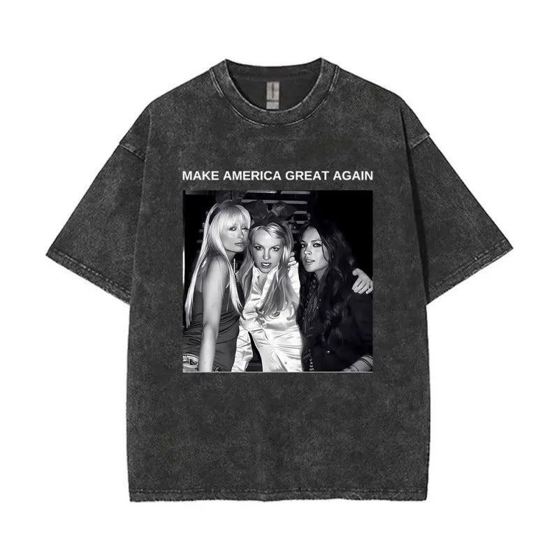 European Size Cotton Washed Vintage Britney Spears And Now Watch