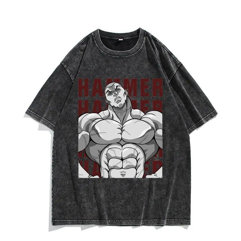 230G Ouma Washed Anime Baki The Grappler T-Srt Hanma Yujiro