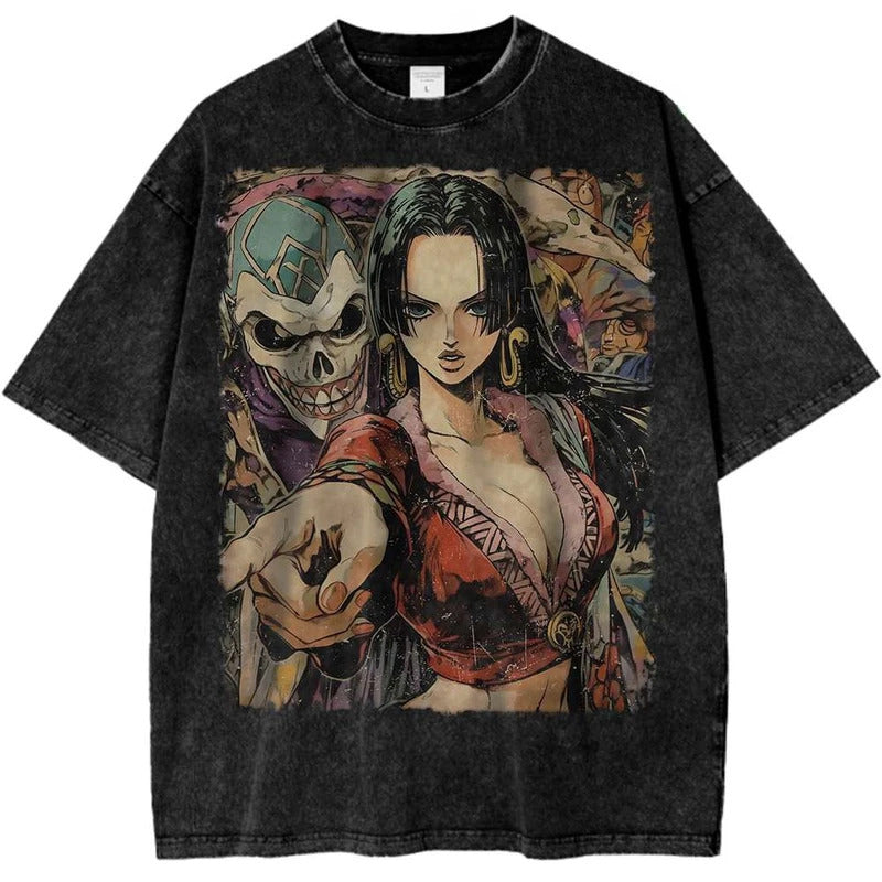 One Piece Boa Hancock Shirt Anime Retro T-Sh