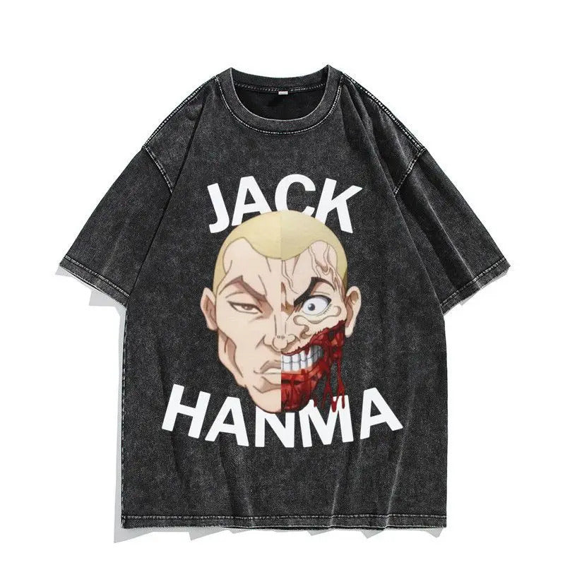 230G Ouma Washed Anime Baki The Grappler T-Srt Hanma Yujiro