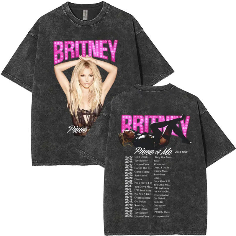 European Size Cotton Washed Vintage Britney Spears And Now Watch