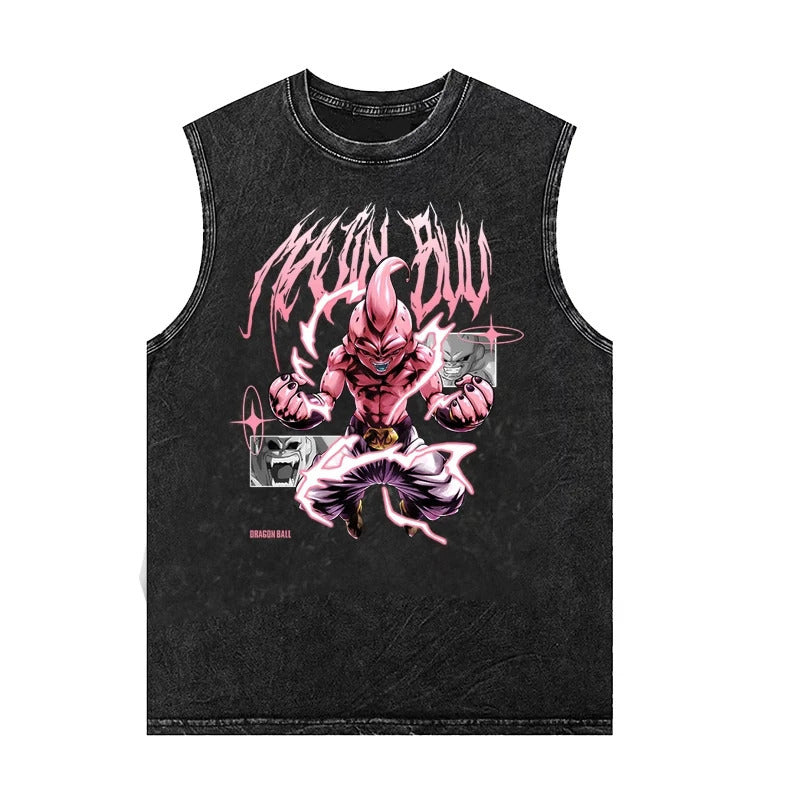 Ouma Pure Cotton Dragon Ball Goku Saiyan Anime Vest Summer Ne