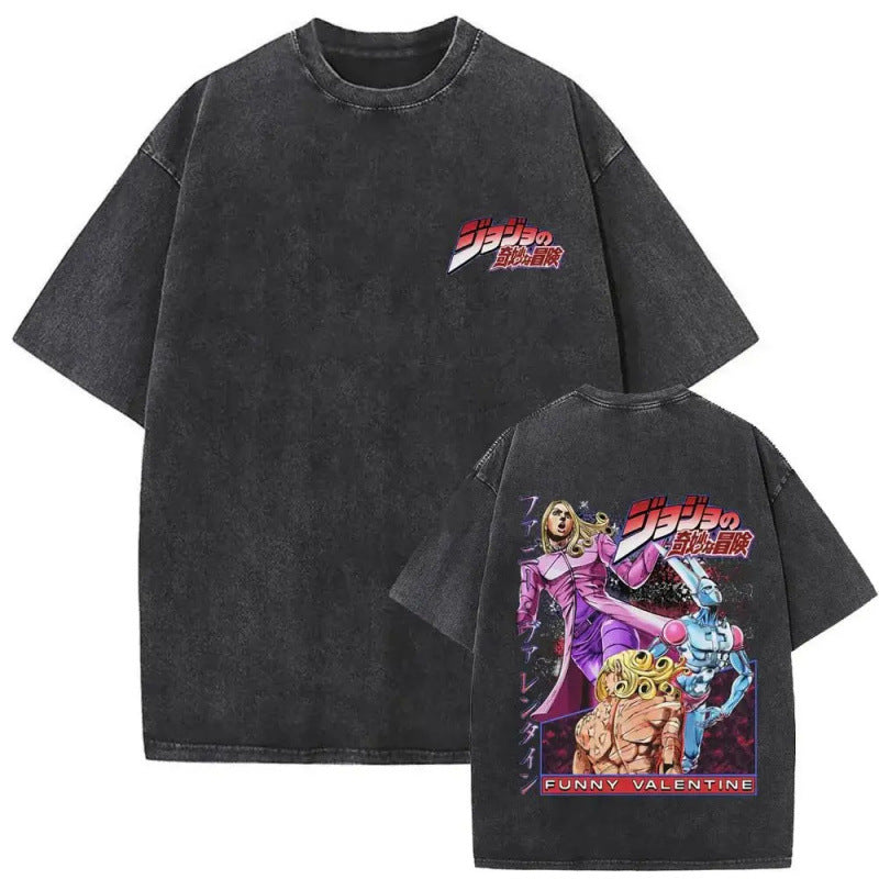 Anime Jojo'S Bizarre Adventure Washed Vintag