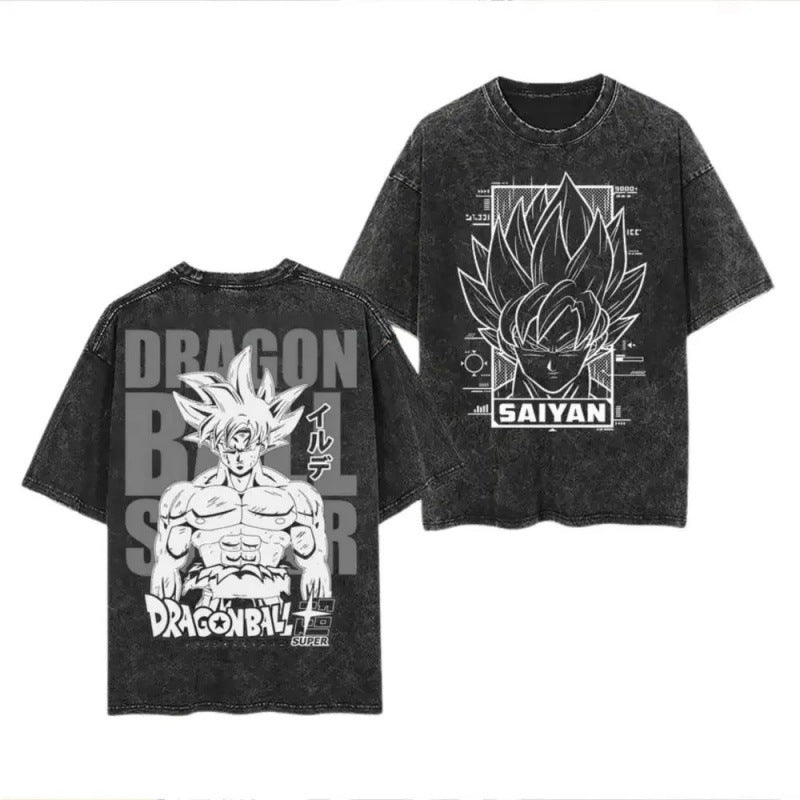 Ouma Pure Cotton Anime Dragon Ball Cosplay Washed T-Shirt Cot