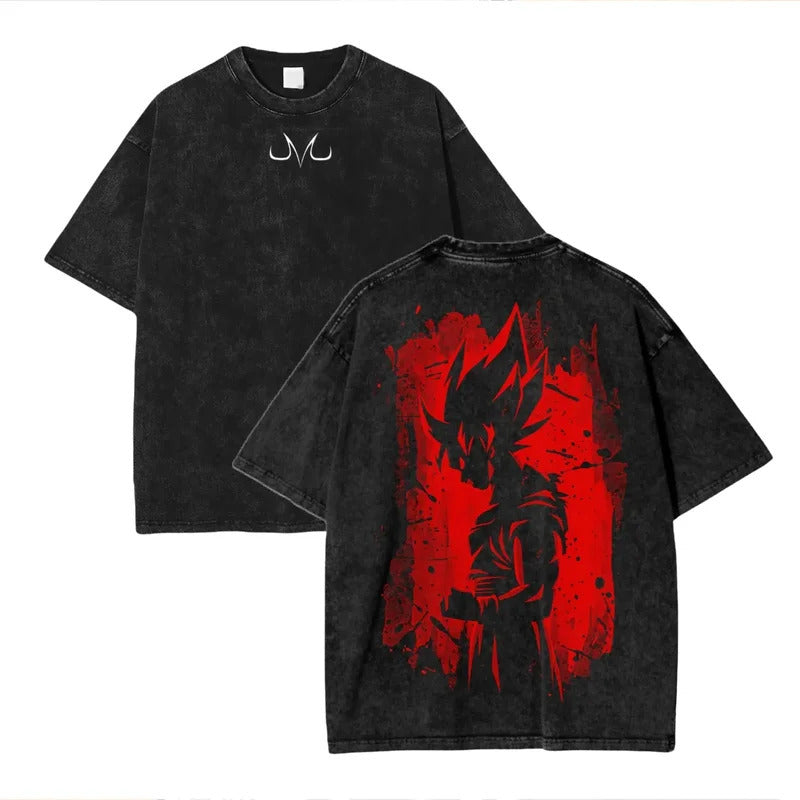 Ouma Pure Cotton Anime Dragon Ball Cosplay Washed T-Shirt Cot