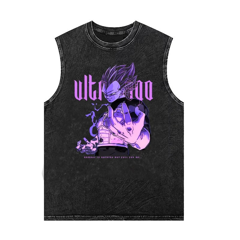 Ouma Pure Cotton Dragon Ball Goku Saiyan Anime Vest Summer Ne