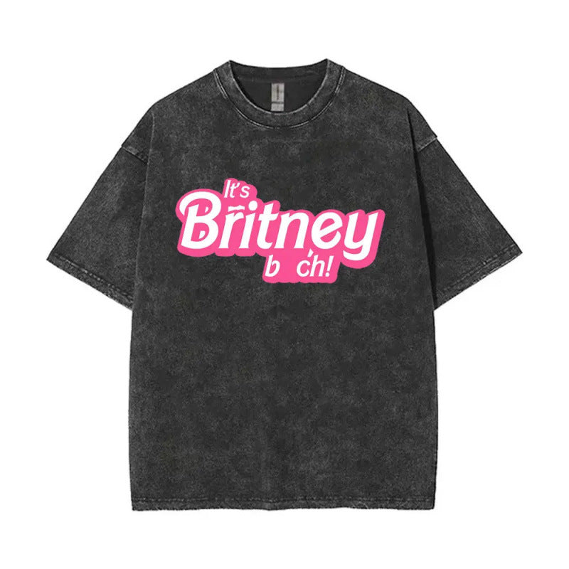European Size Cotton Washed Vintage Britney Spears And Now Watch