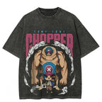 One Piece Vintage Black T-Shirt Men'S One-Pi