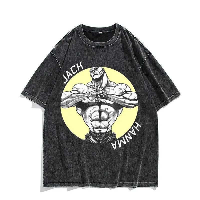 230G Ouma Washed Anime Baki The Grappler T-Srt Hanma Yujiro