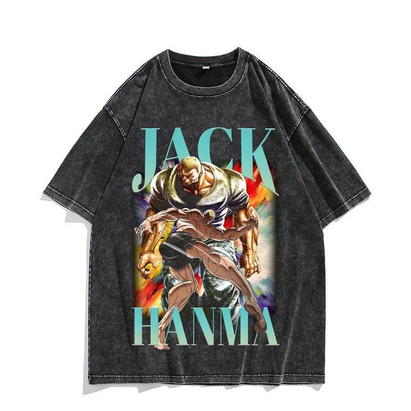 230G Ouma Washed Anime Baki The Grappler T-Srt Hanma Yujiro