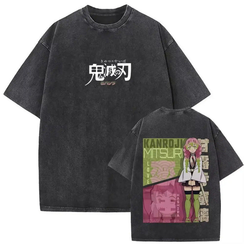Harajuku Graphic Tee Anime Demon Slayer Vint