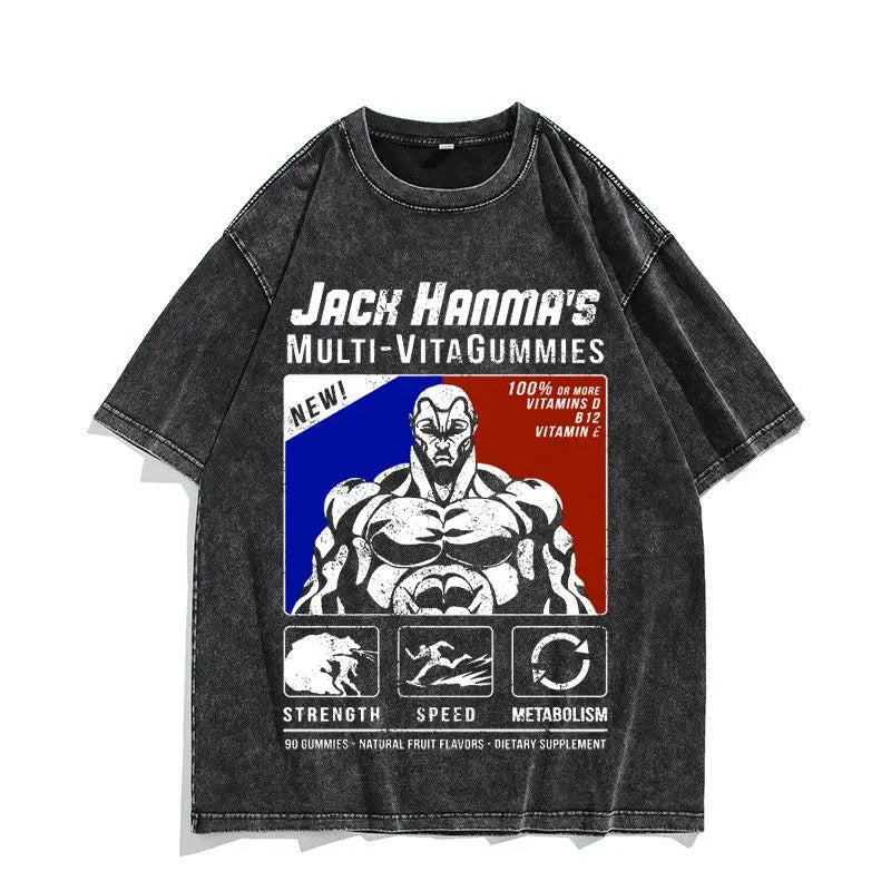 230G Ouma Washed Anime Baki The Grappler T-Srt Hanma Yujiro