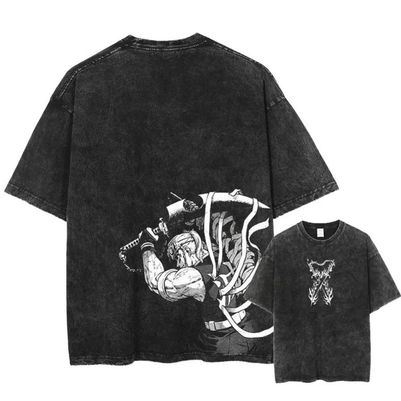 2025 Summer Men'S Washes T-Shirts Japanese A