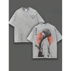 European Size Cotton A-Zenitsu Graphic Tshirt Anime Demon Slayer