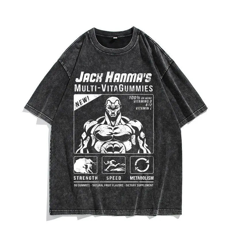230G Ouma Washed Anime Baki The Grappler T-Srt Hanma Yujiro