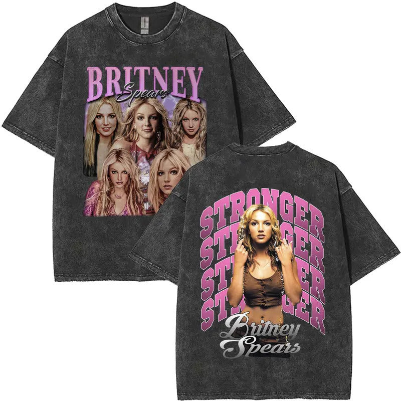 European Size Cotton Washed Vintage Britney Spears And Now Watch