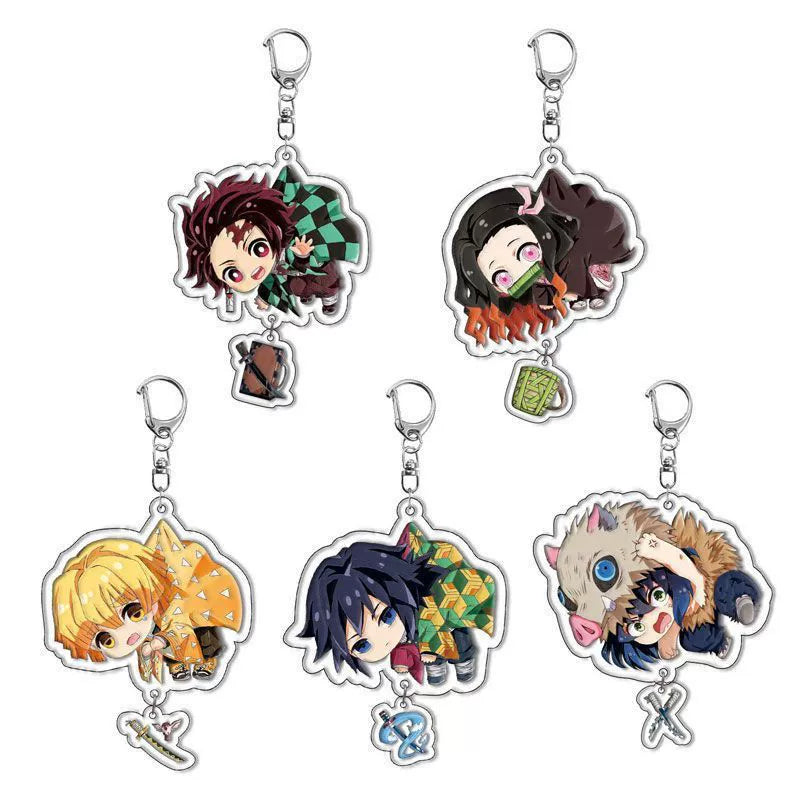 High-quality Demon Slayer keychains/keychains, anime merchandise, backpack charms