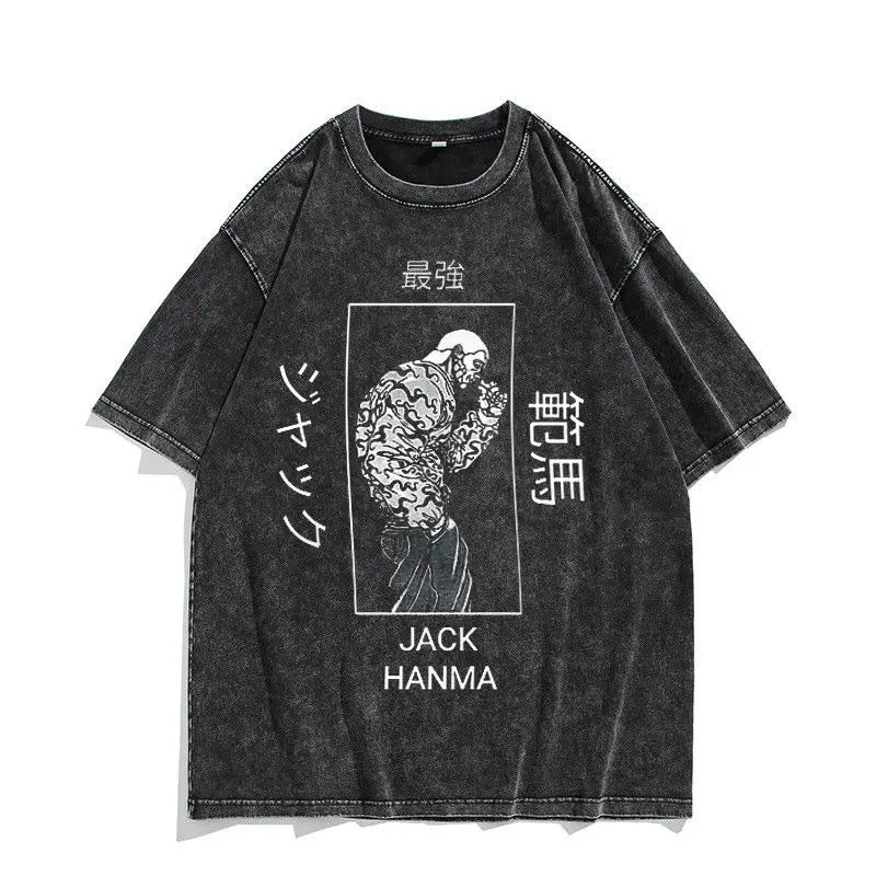 230G Ouma Washed Anime Baki The Grappler T-Srt Hanma Yujiro