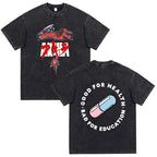 Anime Akira Vintage Washed T Shirt Movie Sci