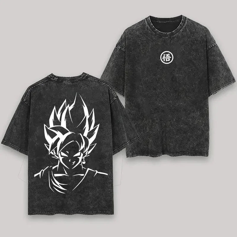 Ouma Pure Cotton Anime Dragon Ball Cosplay Washed T-Shirt Cot