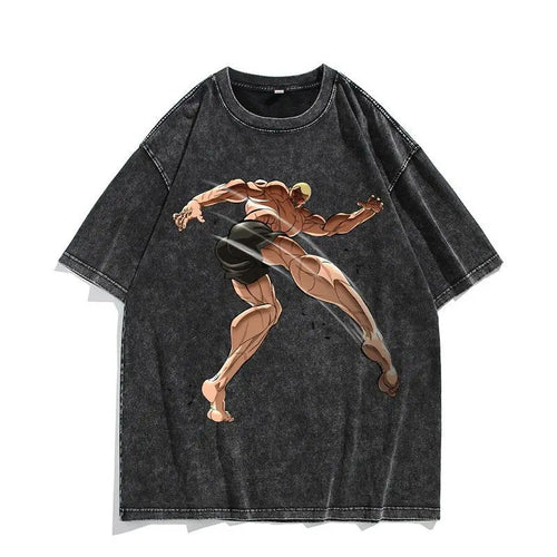 230G Ouma Washed Anime Baki The Grappler T-Srt Hanma Yujiro