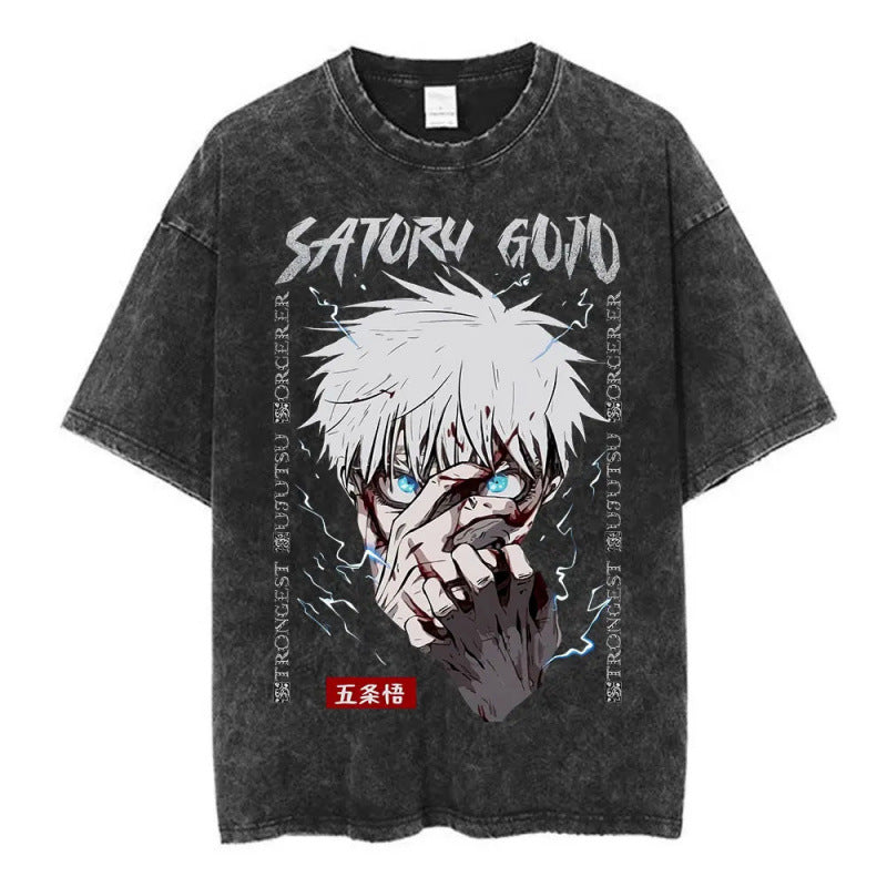 European Size Cotton Anime Jujutsu Kaisen Fushiguro Megumi Graphi