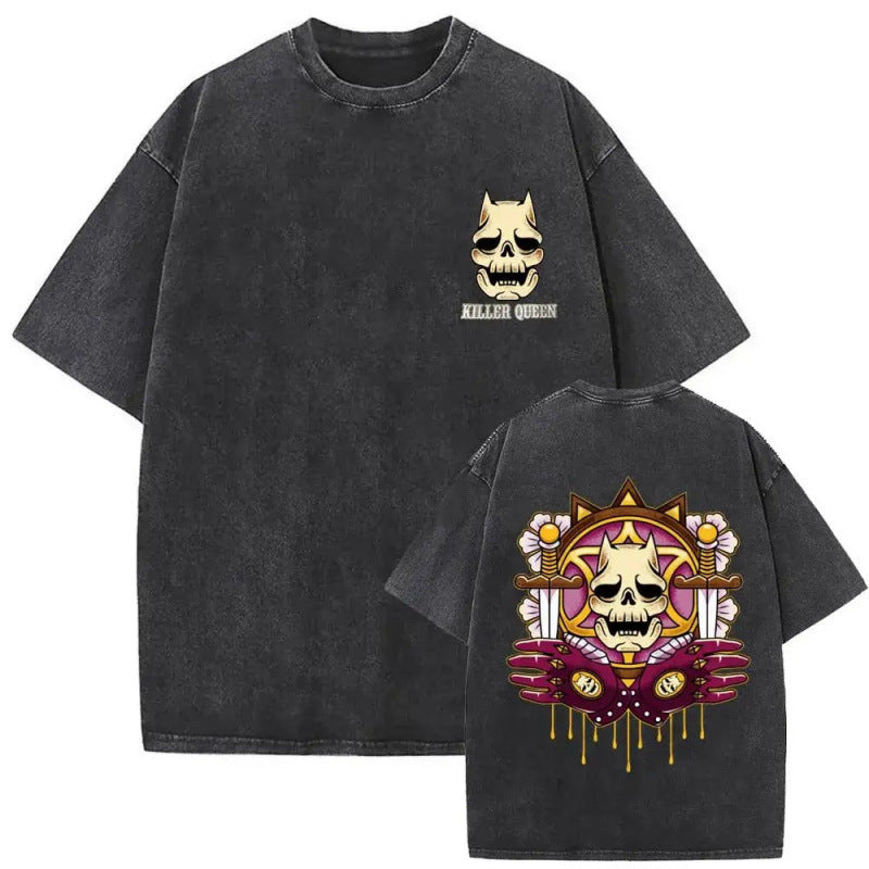 Anime Jojo'S Bizarre Adventure Washed Vintag