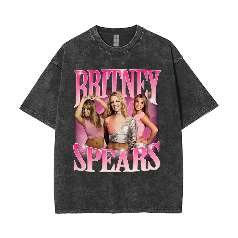European Size Cotton Washed Vintage Britney Spears And Now Watch