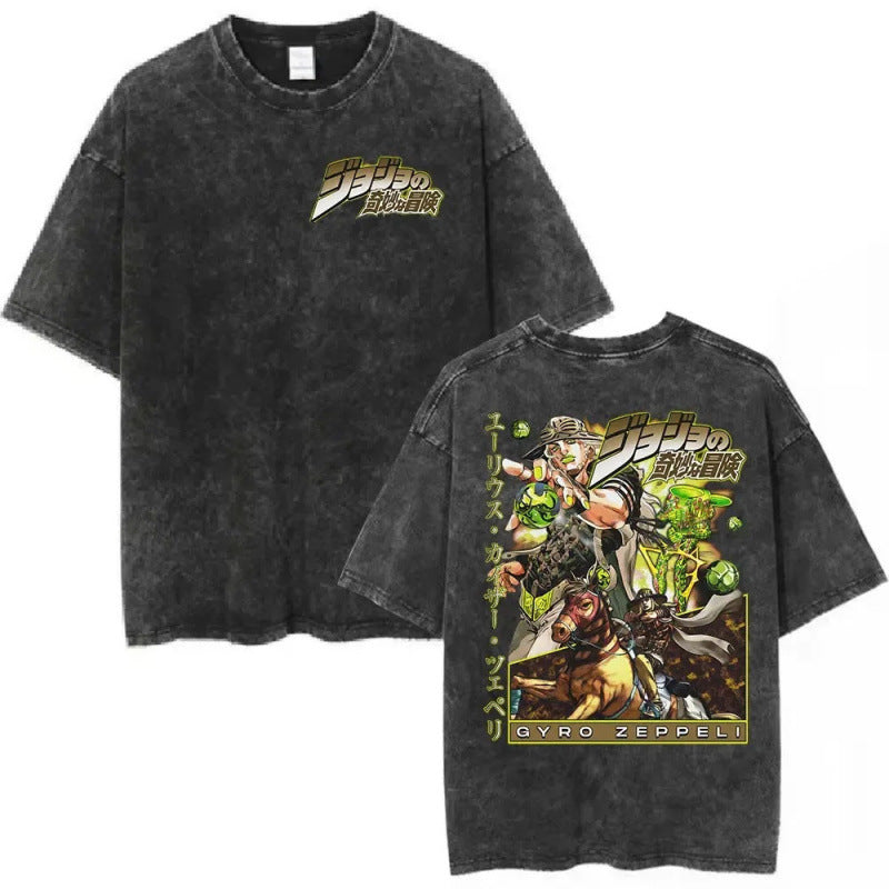 Anime Jojo Bizarre Adventure Vintage Washed