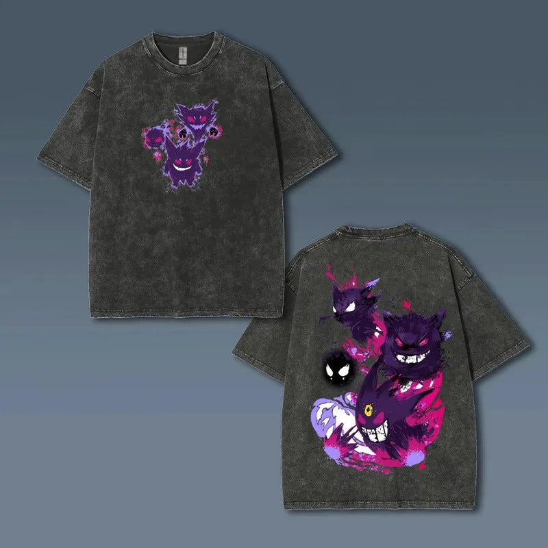 Ouma Cotton Miniso Pokémon Animated Gengar Print Vintag