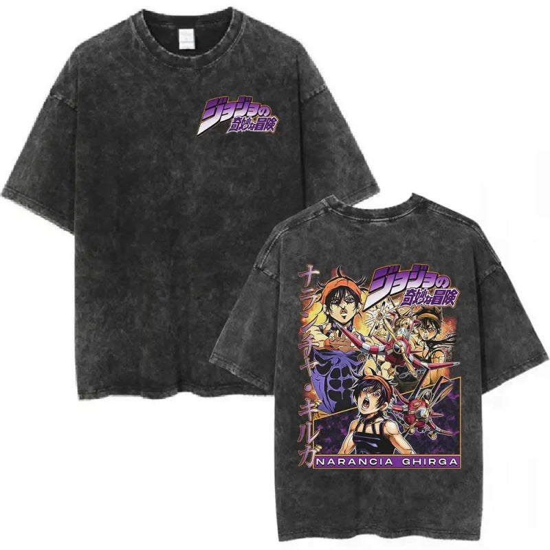 Anime Jojo Bizarre Adventure Vintage Washed