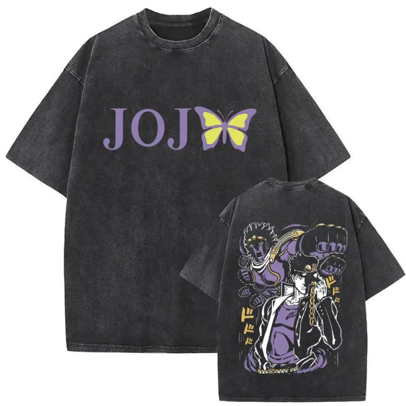Anime Jojo'S Bizarre Adventure Washed Vintag