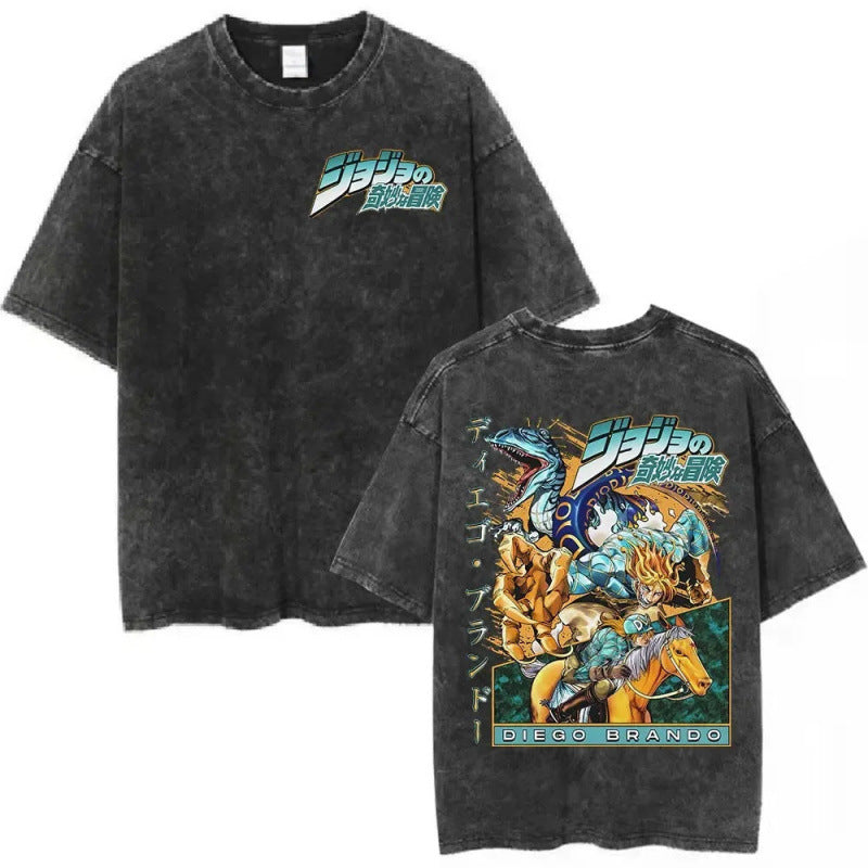 Anime Jojo Bizarre Adventure Vintage Washed