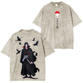 Camiseta unisex lavada Itachiuchiha