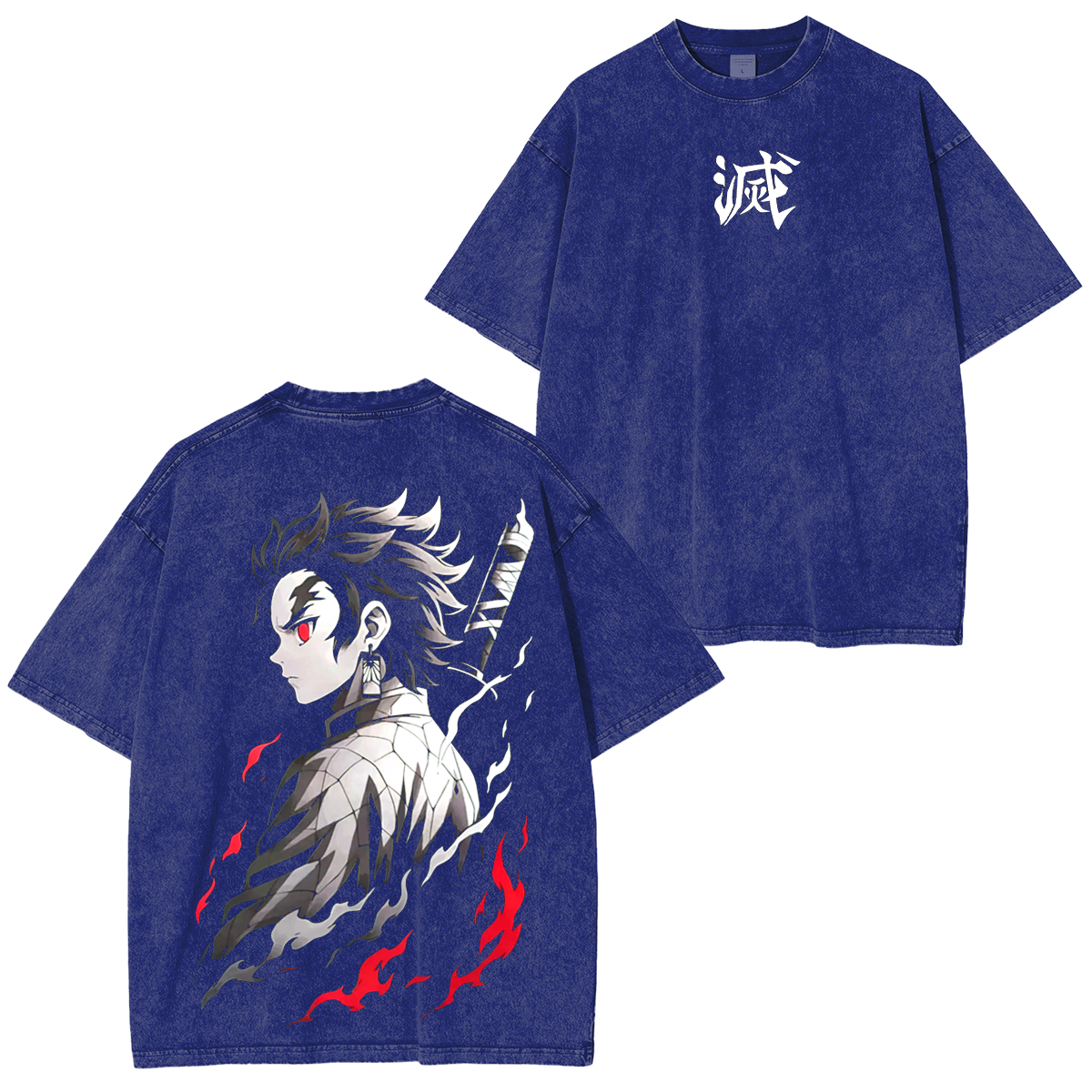 Demon Slayer Anime Unisex Washed T-Shirt
