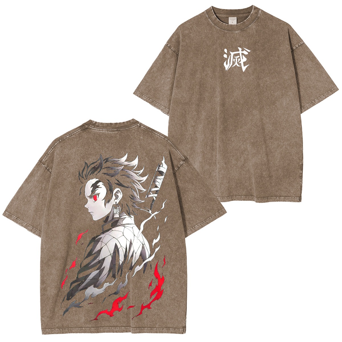 Demon Slayer Anime Unisex Washed T-Shirt