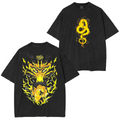 T-Shirt Unisexe Lavé Zenitsu Demon Slayer Édition Rétro Anime Vintage