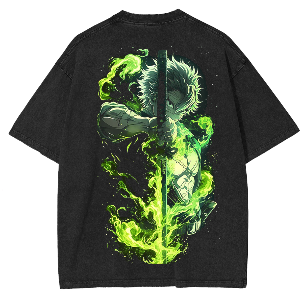 Wind Hashira,Demons Slayer Anime Unisex Washed T-Shirt