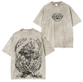 T-shirt lavé unisexe Hashibira Inosuke, Anime Demon Slayer