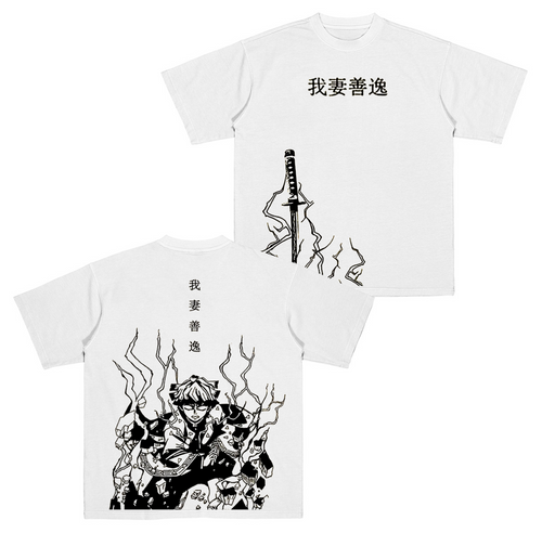 Camiseta-sudadera unisex de anime Zenitsu, Demon Slayer