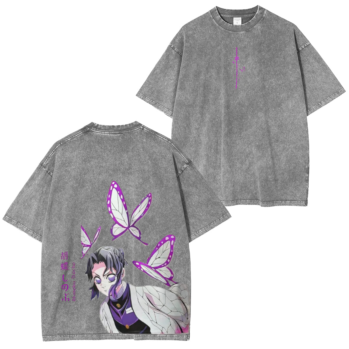 ''Insect Hashira'' Kocho Shinobu Unisex Washed T-Shirt