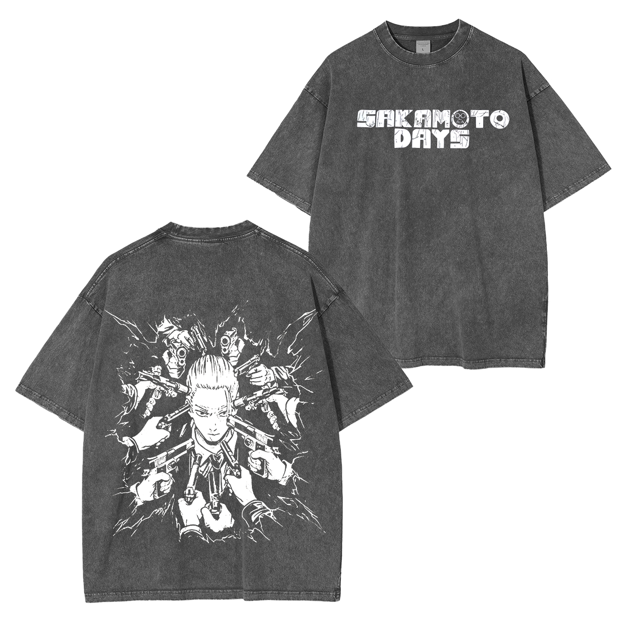 Taro Sakamoto, Camiseta unisex lavada estilo anime vintage de Sakamoto Days