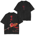 T-shirt délavé vintage « Carry The Flame Hashira Energy Everywhere »