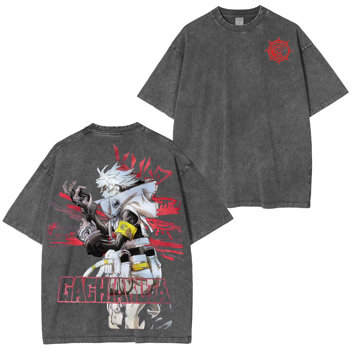 Explore la camiseta vintage lavada de Gachi Akuta Fashion