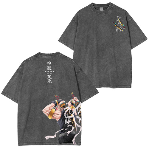 Camiseta lavada unisex vintage "Sound Hashira Energy"