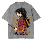 Yoriichi Tsugikuni, camiseta unisex lavada de anime de Demon Slayer