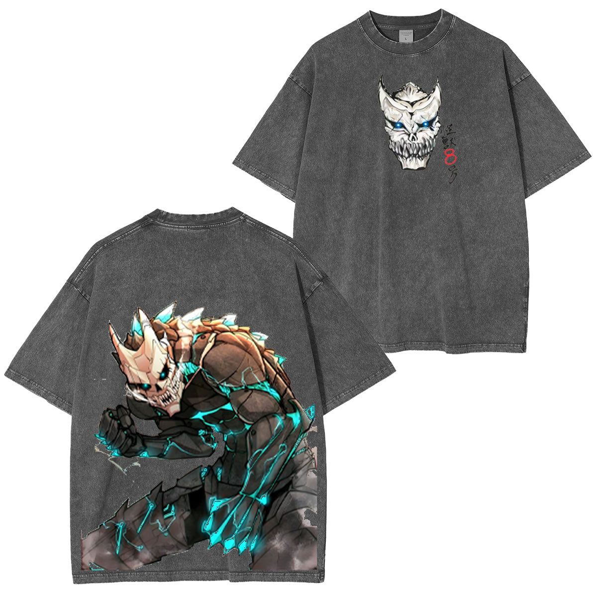 T-shirt délavé unisexe Kaiju No 8